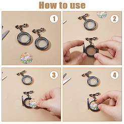 2Pcs Brass Brooch&nbsp;JEWB-FH00019