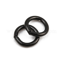 304ステンレススチールオープン丸カン  イオンプレーティング（ip）  ブラック  3.5x0.6mm  内径：2.3mm  22ゲージ&nbsp;SA-CBAF81C-01A-EB