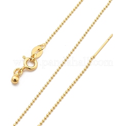 1mm Brass Ball Chain Adjustable Slider Necklaces&nbsp;KK-K398-28G