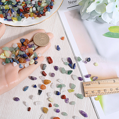 7 Strands 7 Styles Chakra Natural Gemstone Chip Beads Strands&nbsp;G-SC0002-76