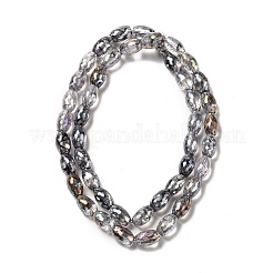 Electroplate Transparent Glass Beads Strand&nbsp;GLAA-G088-06