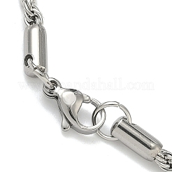 3MM 201 Stainless Steel Rope Chain Bracelets for Women&nbsp;BJEW-R318-01P-1