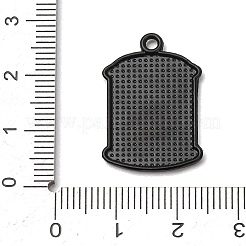 Coffee Alloy Enamel Pendants&nbsp;ENAM-I089-01B-06