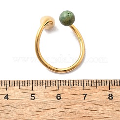 304 Stainless Steel Cuff Rings&nbsp;RJEW-D317-02A-G