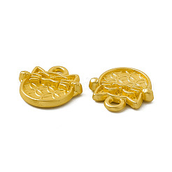 ラックメッキ合金ペンダント  カドミウムフリー＆ニッケルフリー＆鉛フリー  幸運の猫のチャーム  マットゴールドカラー  13x12.5x2.5mm  穴：1.6mm&nbsp;PALLOY-M202-05MG