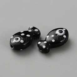 Handmade Porcelain Beads&nbsp;PORC-WH20001-02E