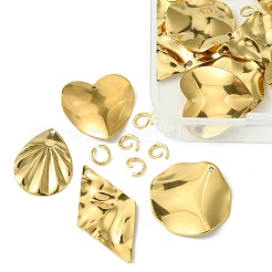 16Pcs 8 Style 201 Stainless Steel Pendants&nbsp;DIY-FS0005-37G