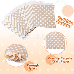 45Pcs 3 Styles Rectangle Kraft Paper Bags&nbsp;CARB-TA0001-14B