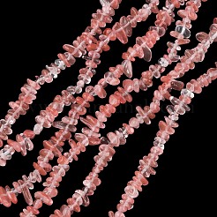 Cherry Quartz Glass Beads Strands&nbsp;G-G0003-B01