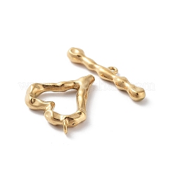 イオンプレーティング（IP）304ステンレススチールマンテル  ハート  18KGP本金メッキ  22x21x4mm  穴：1.6mm  バー：30x7x3.5mm  穴：1.4mm&nbsp;X-STAS-A092-08A-G