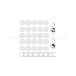 DIY Stamping Blank Charm Keychain Making Kit&nbsp;STAS-BC0003-74B