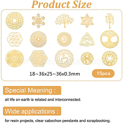 Self Adhesive Brass Stickers&nbsp;DIY-OC0002-51