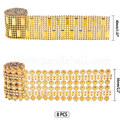 Plastic Sparkling Flower Shape Mesh Wrap Roll&nbsp;DIY-CA0001-23