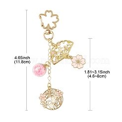 Alloy Enamel Pendant Keychains&nbsp;HJEW-FS00052-01