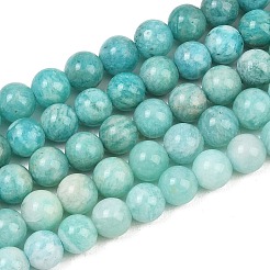 Natural Amazonite Beads Strands&nbsp;G-F461-12-6mm-01