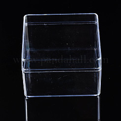 ポリスチレンプラスチックビーズ貯蔵容器  正方形  透明  8x8x5cm&nbsp;CON-N011-039
