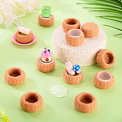 12Pcs Miniature Resin Basket&nbsp;DIY-TA0016-07