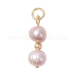 3Pcs 3 Styles Natural Cultured Freshwater Pearl Pendants&nbsp;PALLOY-JF05072