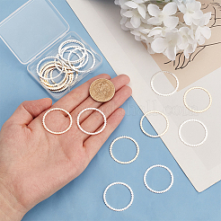 24Pcs 2 Colors Brass Linking Rings&nbsp;KK-BC0012-91