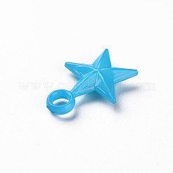 オペークアクリルパーツ  スター  ミックスカラー  21x16.5x4.5mm  穴：3mm  約1380個/500g&nbsp;MACR-N013-029-B01