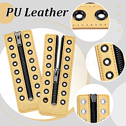 2Pcs PU Zipper Accessories&nbsp;FIND-PH0028-27C