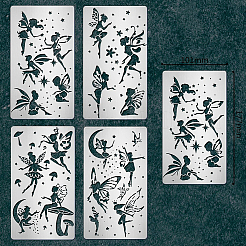 4Pcs 4 Patterns Stainless Steel Cutting Dies Stencils&nbsp;DIY-BC0002-96