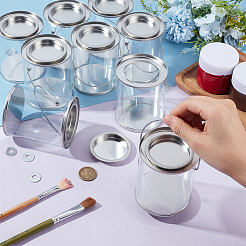 Clear Plastic Party Favor Cans&nbsp;CON-WH0086-220