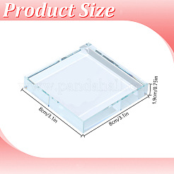 Transparent Glass Display Pedestals&nbsp;ODIS-WH0038-298B
