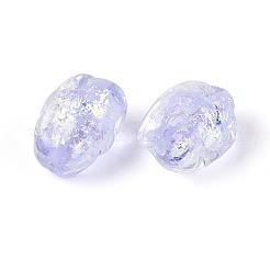 Handmade Foil Glass Beads Strands&nbsp;FOIL-N033-02D