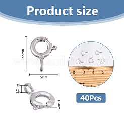 40Pcs Brass Spring Ring Clasps&nbsp;KK-HS0001-21P
