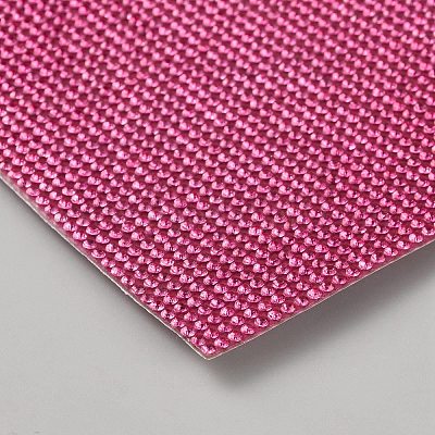 ラインストーンステッカー  長方形  ライトローズ  240x200x1.7mm&nbsp;DIY-WH20048-003C-1