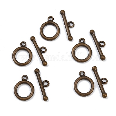 Brass Toggle Clasps&nbsp;KK-P141-01AB-1
