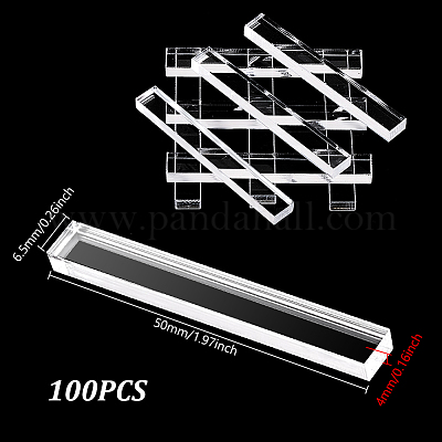 100Pcs Transparent Acrylic Sheets&nbsp;FIND-GA0007-20C-1
