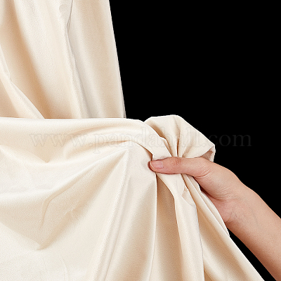 ベルベット布ソファ生地  フラット  ビスク  145cm&nbsp;DIY-WH0056-48B-1