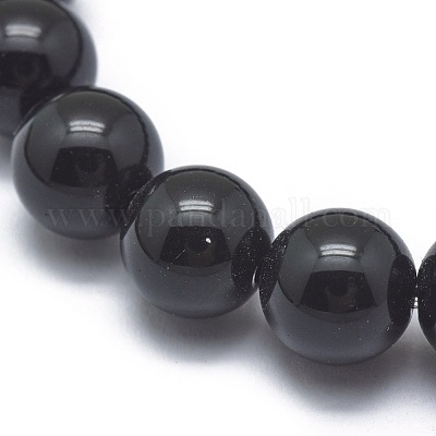 Synthetic Black Stone Bead Stretch Bracelets&nbsp;BJEW-K212-C-032-1