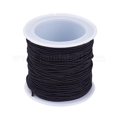 弾性コード  ブラック  1mm  約22.96ヤード（21m）/ロール&nbsp;RB1.0mm-2-1