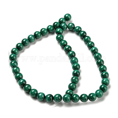Natural Malachite Beads Strands&nbsp;G-R432-11-8mm-1