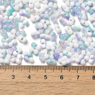 Two Tone Baking Paint Glass Seed Beads&nbsp;SEED-F005-01A-09-1