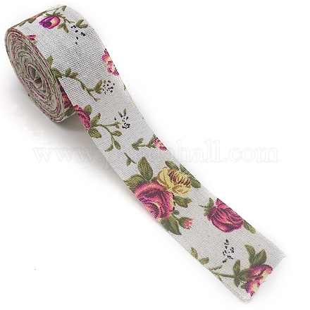 Cotton Linen Printed Ribbons&nbsp;PW-WG41807-03-1