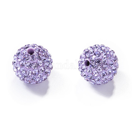 Pave Disco Ball Beads X-RB-H258-10MM-371-1