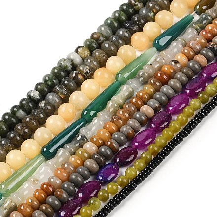 Natural Gemstone Beads Strands G-F513-04-1