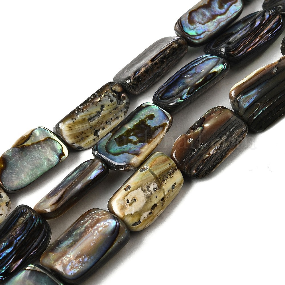 Wholesale Natural Abalone Shell/Paua Shell Beads Strands - Pandahall.com