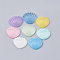 Resin Cabochons, Shell, Glitter Beads, Mixed Color, 18x21x6mm