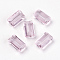 K9 Glass, Imitation Austrian Crystal Beads, Grade AAA, Faceted, Rectangle, Pearl Pink, 10x15.5x7mm, Hole: 0.9~1mm