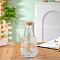 Refillable Glass Empty Bottles, with Wooden Cork, Clear, Column, 7.5x14cm