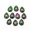 Natural Ruby in Zoisite Cabochons, Dyed, teardrop, 13~14x9~10x5mm