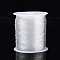 Elastic Stretch Polyester Crystal String Cord, Jewelry Making Bracelet Beading Thread, Clear, 0.7mm, about 109.36 yards(100m)/roll