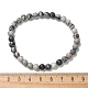 Natural Netstone Bead Stretch Bracelets&nbsp;BJEW-K212-A-021-4