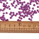 焼付塗装ガラスシードビーズ  暗い蘭  6/0  4~5x3~4mm  穴：1~2mm  約4500個/袋&nbsp;SEED-S003-K31-3