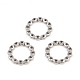 304ステンレススチールビーズ  リング  ステンレス鋼色  10x1.5mm  穴：7mm&nbsp;STAS-T069-91P-1